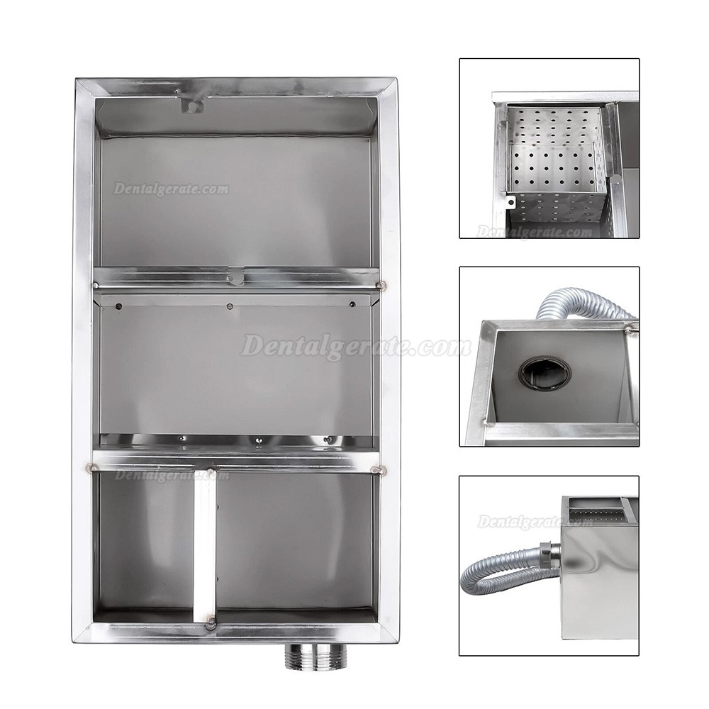 Dental Gipsabscheider / Sedimentationsbeh&auml;lter aus Edelstahl mit 5-stufiger Filtration